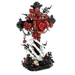 497PCS Red Oath Rose Cross MOC Building Block Bricks |MocPixel