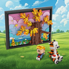 1284PCS Calvin And Hobbs Tree 3D Painting MOC Building Block Bricks |MocPixel