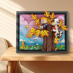 1284PCS Calvin And Hobbs Tree 3D Painting MOC Building Block Bricks |MocPixel