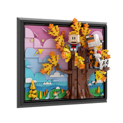 1284PCS Calvin And Hobbs Tree 3D Painting MOC Building Block Bricks |MocPixel