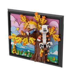 1284PCS Calvin And Hobbs Tree 3D Painting MOC Building Block Bricks |MocPixel
