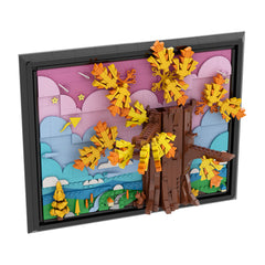 絵画 flk041091 1284PCS Calvin And Hobbs Tree 3D Painting MOC Building Block