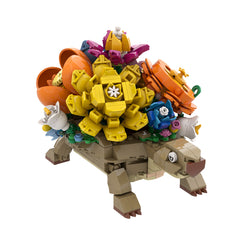 518PCS Turtle With Flower MOC Building Block Bricks |MocPixel