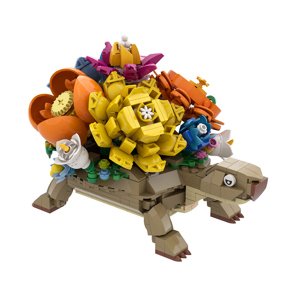 518PCS Turtle With Flower MOC Building Block Bricks |MocPixel