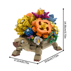 518PCS Turtle With Flower MOC Building Block Bricks |MocPixel