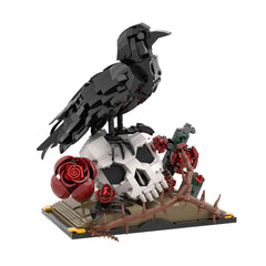733PCS Crow with skull & flower MOC Building Block Bricks |MocPixel