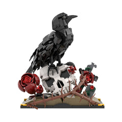 733PCS Crow with skull & flower MOC Building Block Bricks |MocPixel