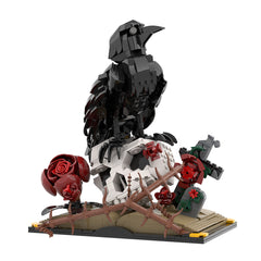 733PCS Crow with skull & flower MOC Building Block Bricks |MocPixel