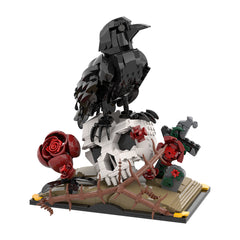 733PCS Crow with skull & flower MOC Building Block Bricks |MocPixel
