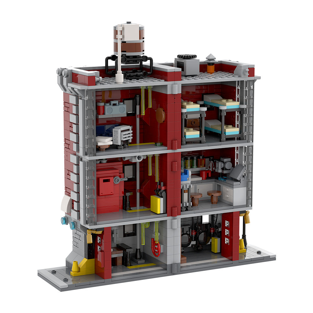 1510PCS Ghost Firehouse Company 8 MOC Building Block Bricks |MocPixel