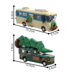 Xmas Vacation Mini House& RV MOC Building Block Bricks |MocPixel MOC Building Block Bricks |MocPixel