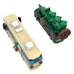 Xmas Vacation Mini House& RV MOC Building Block Bricks |MocPixel MOC Building Block Bricks |MocPixel