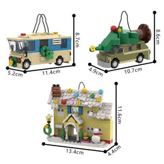 Xmas Vacation Mini House& RV MOC Building Block Bricks |MocPixel MOC Building Block Bricks |MocPixel
