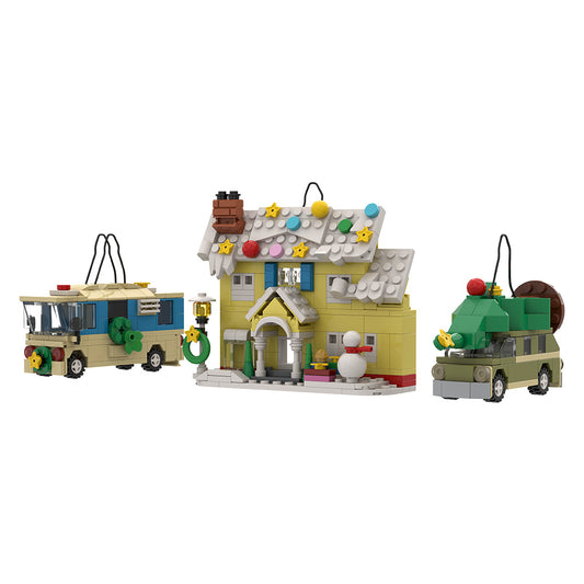 Xmas Vacation Mini House& RV MOC Building Block Bricks |MocPixel MOC Building Block Bricks |MocPixel 1000