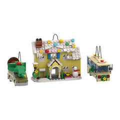 Xmas Vacation Mini House& RV MOC Building Block Bricks |MocPixel MOC Building Block Bricks |MocPixel