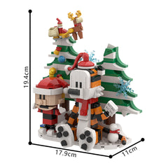 468PCS Calvin And Hobbs Christmas MOC Building Block Bricks |MocPixel