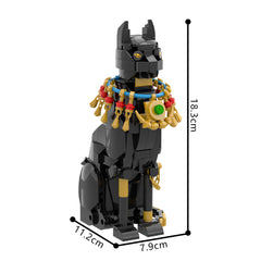 414PCS Egypt Cat MOC Building Block Bricks |MocPixel