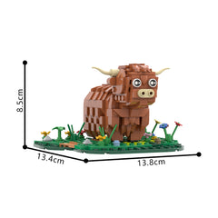 398PCS Highland cattle/ Kyloe MOC Building Block Bricks |MocPixel