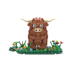 398PCS Highland cattle/ Kyloe MOC Building Block Bricks |MocPixel