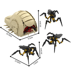 434PCS Starship Tropers Brain worm MOC Building Block Bricks |MocPixel