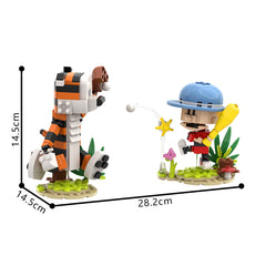 306PCS Calvin and Hobbs-Baseball MOC Building Block Bricks |MocPixel