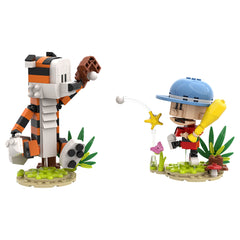 306PCS Calvin and Hobbs-Baseball MOC Building Block Bricks |MocPixel