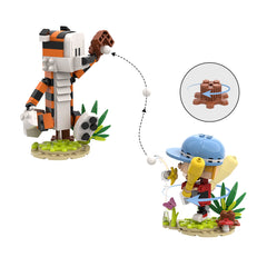 306PCS Calvin and Hobbs-Baseball MOC Building Block Bricks |MocPixel