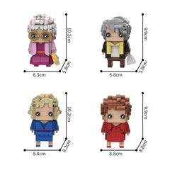 1002PCS Girls Of Golden--Blanche Devereaux/Dorothy Zbornak/Sophia Petrillo/Rose Nylu MOC Building Block Bricks |MocPixel