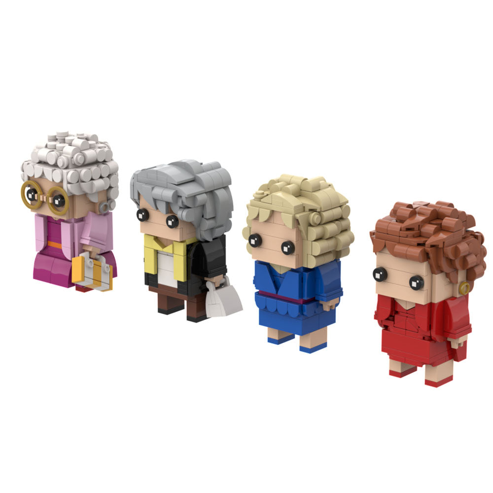 1002PCS Girls Of Golden--Blanche Devereaux/Dorothy Zbornak/Sophia Petrillo/Rose Nylu MOC Building Block Bricks |MocPixel