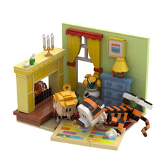921PCS Calvin And Hobbs In House MOC Building Block Bricks |MocPixel
