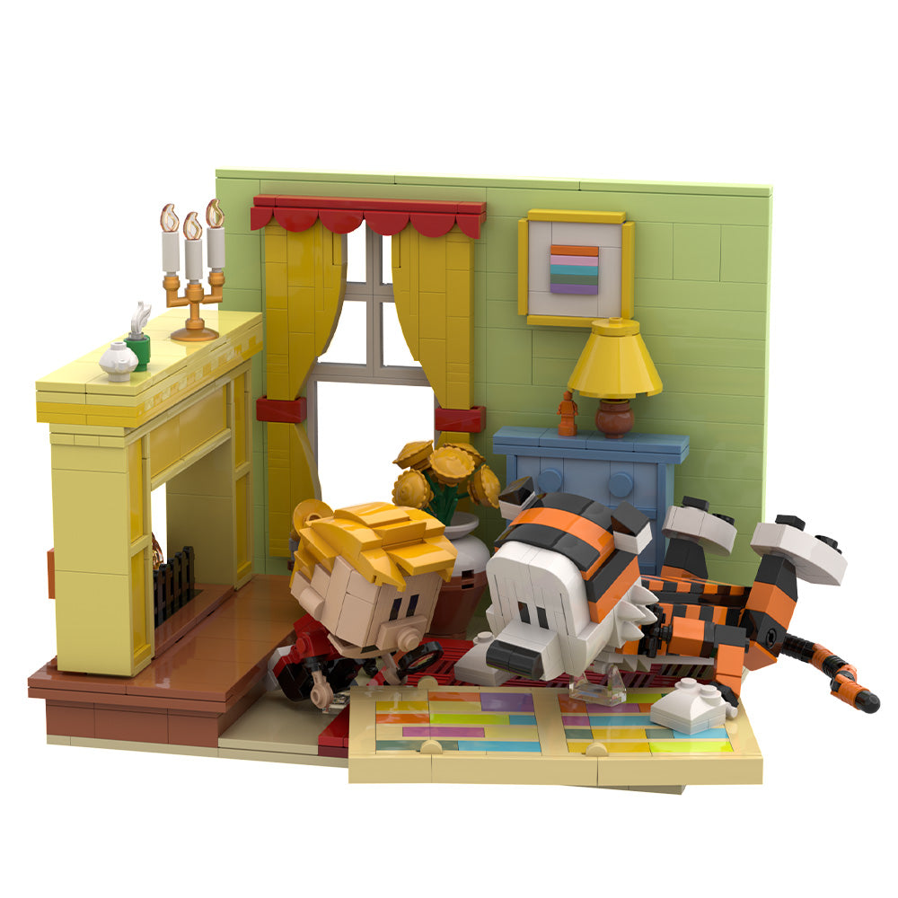 921PCS Calvin And Hobbs In House MOC Building Block Bricks |MocPixel
