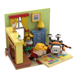 921PCS Calvin And Hobbs In House MOC Building Block Bricks |MocPixel