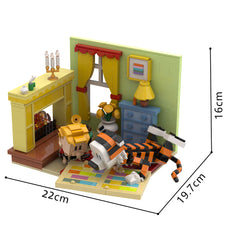 921PCS Calvin And Hobbs In House MOC Building Block Bricks |MocPixel