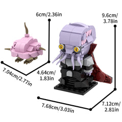 259PCS Heart loving demon MOC Building Block Bricks |MocPixel