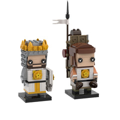 King Arthur and Pazzi- Holy Grail And Monty Python Mp-Knights Of Ni MOC Building Block Bricks |MocPixel