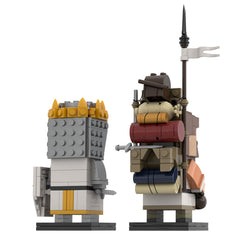 King Arthur and Pazzi- Holy Grail And Monty Python Mp-Knights Of Ni MOC Building Block Bricks |MocPixel