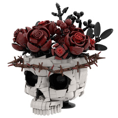 Gothic Series - Skull& Evil Eye With Flower MOC Building Block Bricks |MocPixel