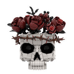 Gothic Series - Skull& Evil Eye With Flower MOC Building Block Bricks |MocPixel