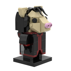 205PCS Pig Mask-SAW MOC Building Block Bricks |MocPixel