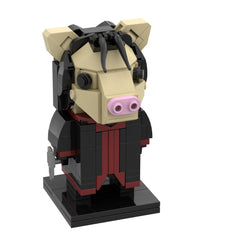 205PCS Pig Mask-SAW MOC Building Block Bricks |MocPixel