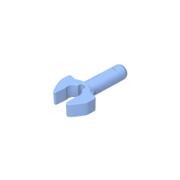 Bar 1L with Clip #48729 Bar 1L with Clip #48729 - 53-Bright Light Blue Lego Block Sets Alternative