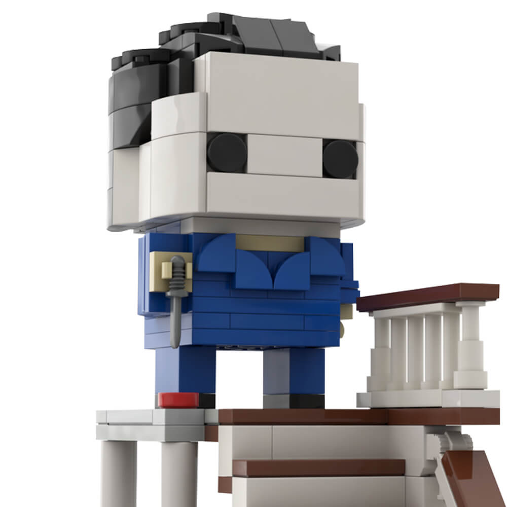 Brickheadz of Killers Voorhees/ Michael Myers/ Hannibal/ Freddy Krueger MOC Building Blocks Brickheadz of Killers Voorhees/ Michael Myers/ Hannibal/ Freddy Krueger MOC Building Blocks - Michael Myers Lego Block Sets Alternative