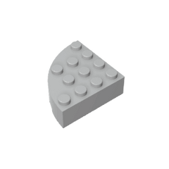 Brick Round Corner 4 x 4 Full Brick #2577 Brick Round Corner 4 x 4 Full Brick #2577 - 71-Light Bluish Gray Lego Block Sets Alternative