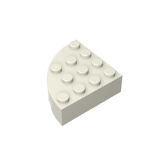 Brick Round Corner 4 x 4 Full Brick #2577 Brick Round Corner 4 x 4 Full Brick #2577 - 90-White Lego Block Sets Alternative