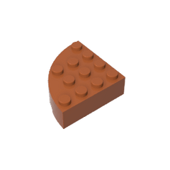 Brick Round Corner 4 x 4 Full Brick #2577 Brick Round Corner 4 x 4 Full Brick #2577 - 83-Dark Orange Lego Block Sets Alternative