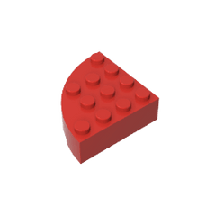Brick Round Corner 4 x 4 Full Brick #2577 Brick Round Corner 4 x 4 Full Brick #2577 - 10-Red Lego Block Sets Alternative