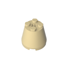 Cone 3 x 3 x 2 #6233 Cone 3 x 3 x 2 #6233 - 31-Tan Lego Block Sets Alternative