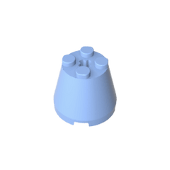 Cone 3 x 3 x 2 #6233 Cone 3 x 3 x 2 #6233 - 53-Bright Light Blue Lego Block Sets Alternative