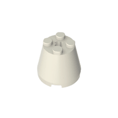 Cone 3 x 3 x 2 #6233 Cone 3 x 3 x 2 #6233 - 90-White Lego Block Sets Alternative
