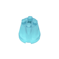 Cone 3 x 3 x 2 #6233 Cone 3 x 3 x 2 #6233 - 152-Trans Light Blue Lego Block Sets Alternative